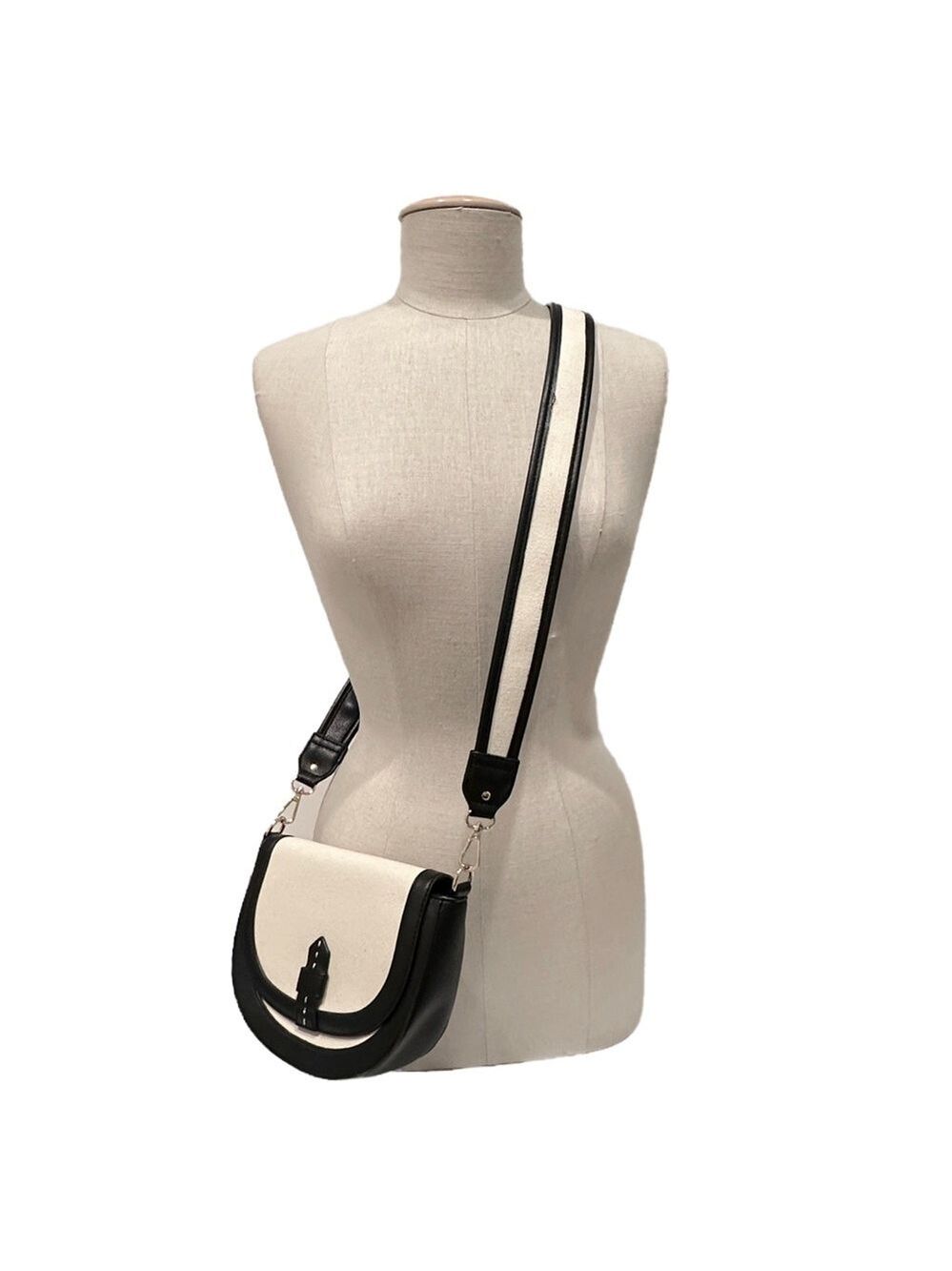 CHIC CROSSBODY | Canvas Safari Messenger in Black or Tan | NWT - Picture 8 of 11